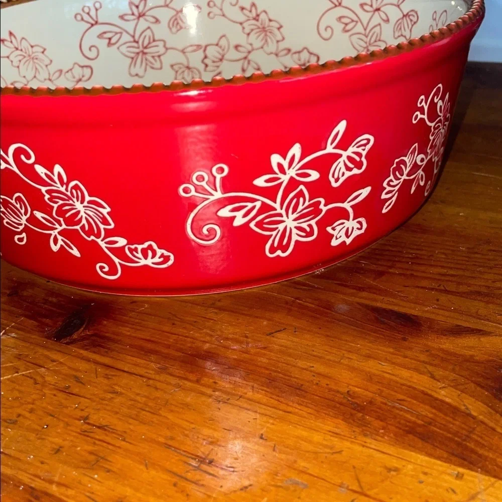 Vintage Temp-Tations Floral Lace Ovenware set